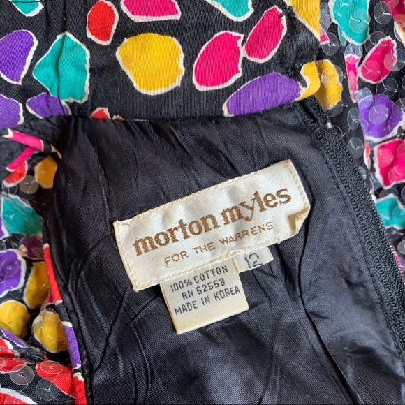 Vintage 1980s Morton Myles sequin dress - Picture 6 of 10
